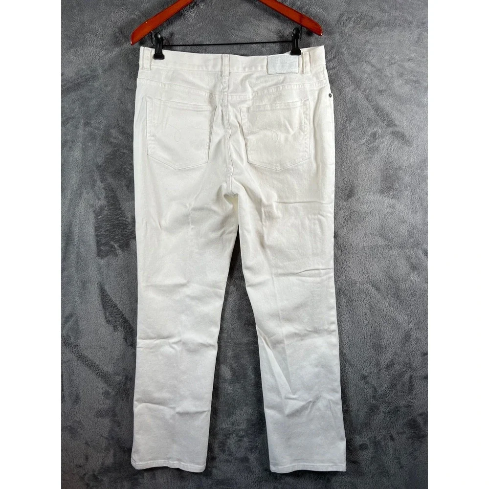 Lauren Lauren Jeans Co Jeans Womens 12 33x31 White Straight Leg